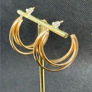 Gold hoop earrings
